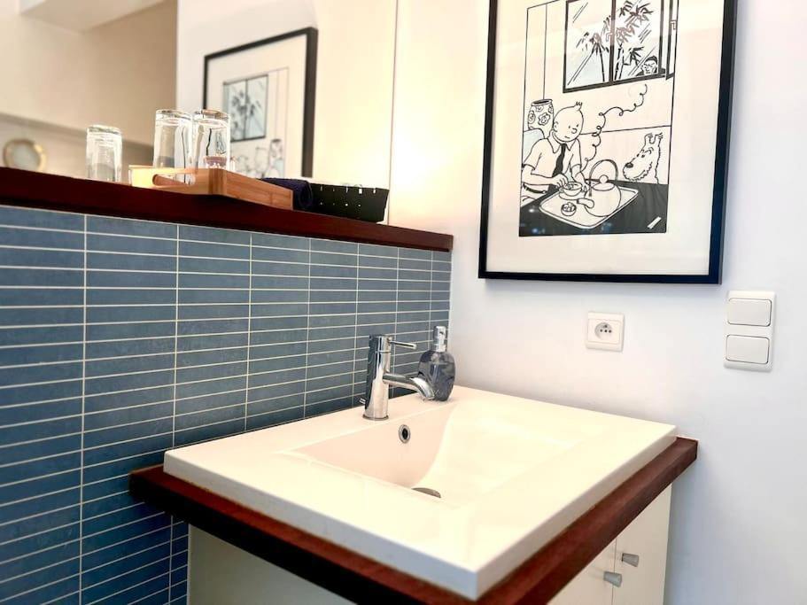Down Town Spacious Duplex With Private Parking & Game Room 布鲁塞尔 外观 照片